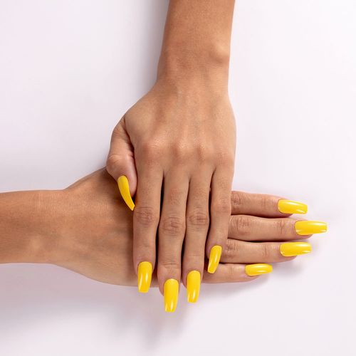 Unha Postiça Colors Amarelo Canário - Kiss New York