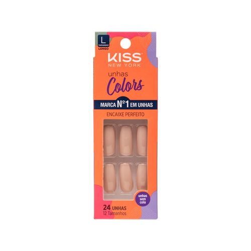 Unha Postiça Colors Nude - Kiss New York