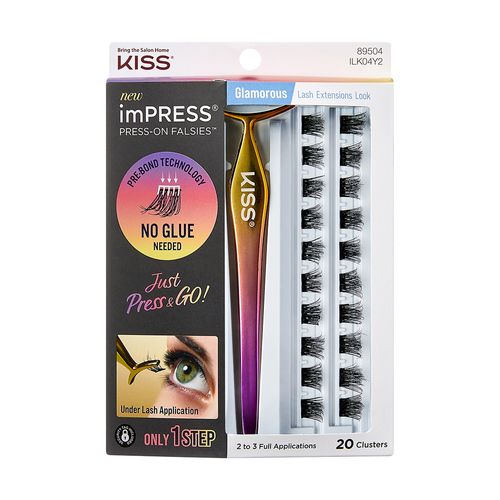 Cílios Postiços ImPRESS Press-on Falsies Glamorous - Kiss New York