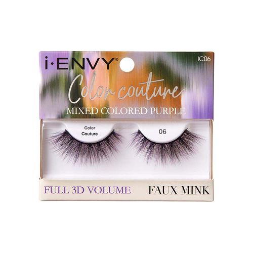 Cílios Postiços i-ENVY Color Couture Faux Mink Mixed Colored Purple - Kiss New York