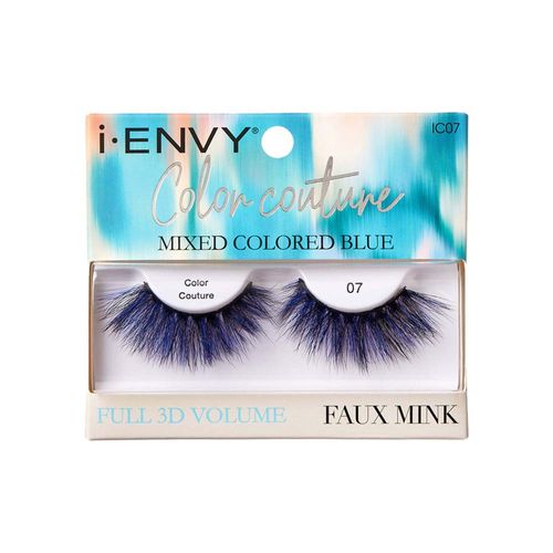 Cílios Postiços i-ENVY Color Couture Faux Mink Mixed Colored Blue - Kiss New York