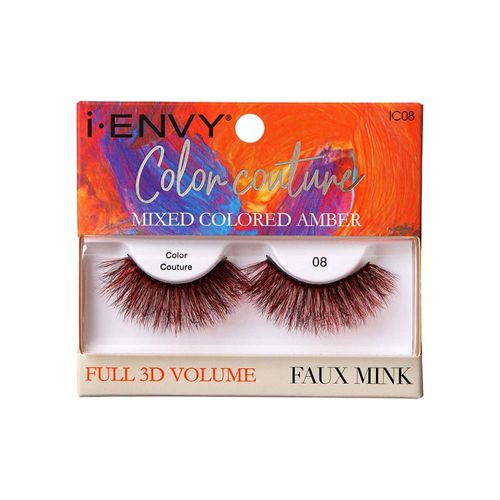 Cílios Postiços i-ENVY Color Couture Faux Mink Mixed Colored Amber - Kiss New York