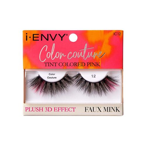 Cílios Postiços i-ENVY Color Couture Faux Mink Tint Colored Pink - Kiss New York