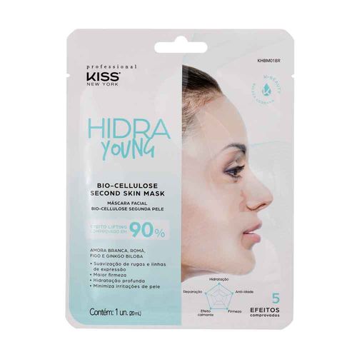 Máscara Facial de Bio-Cellulose Hidra Young - Kiss New York