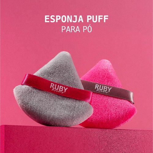 Esponja Puff para Pó Triangular  - Ruby Kisses