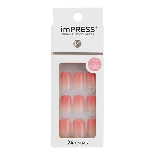 Unha Postiça Autocolante imPRESS Nude Sucessful Rose  - Kiss New York