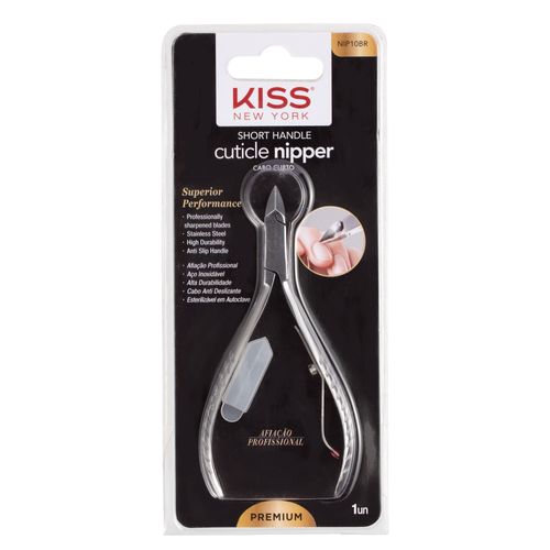 Alicate de Cutícula Profissional Cabo Curto - Kiss New York