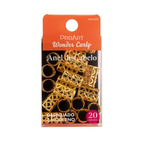 Anel de Cabelo Golden Stylish 20 Unidades - ProArt