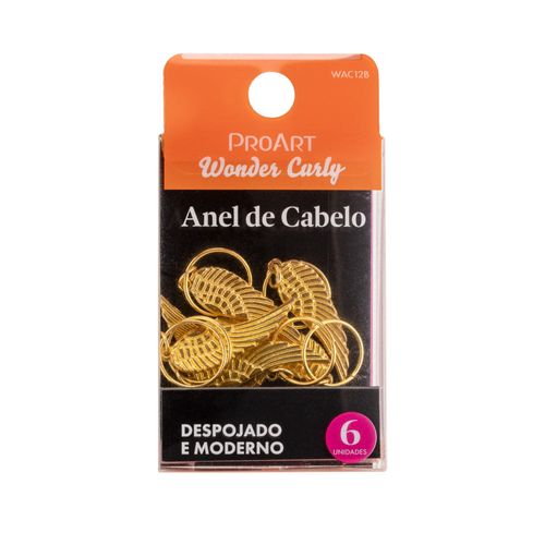 Anel de Cabelo Golden Wing 6 Unidades - ProArt