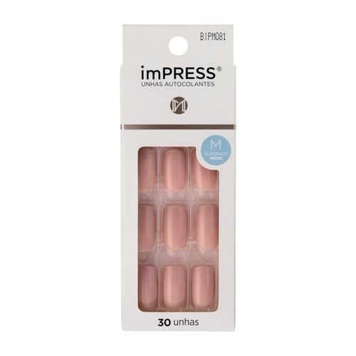 Unha Postiça Autocolante imPress média Sea Breeze - Kiss New York