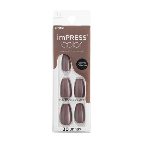 Unha Postiça Autocolante imPRESS Color Bailarina Dusk Till Dawn - Kiss New York