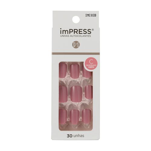 Unha Postiça Autocolante imPress Self Love curta In Luv - Kiss NewYork