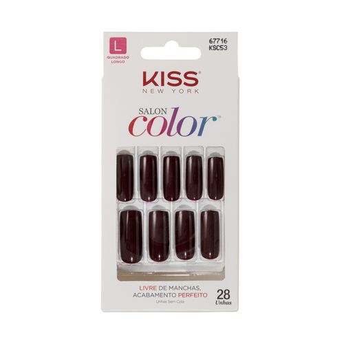 Unha Postiça Salon Color Angel - Kiss New York