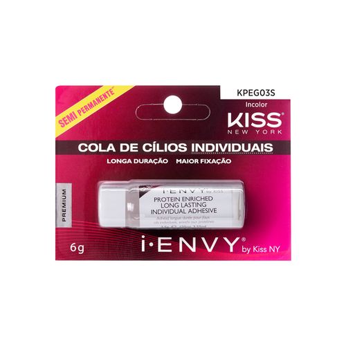 Cola para Cílios Postiços Individuais Semi-permanente Incolor - Kiss New York