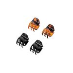 PDC08B-1-Kit-Piranhas-de-Cabelo-4-uni-Sortidos-Preto-e-Marrom---ProArt