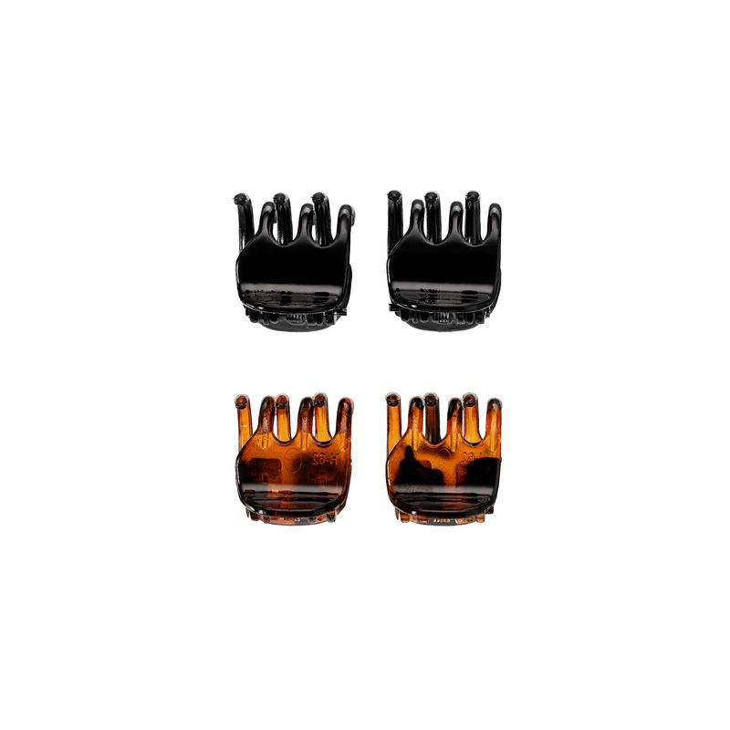 PDC08B-2-Kit-Piranhas-de-Cabelo-4-uni-Sortidos-Preto-e-Marrom---ProArt--
