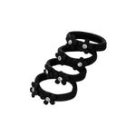 EC11B-1-Elasticos-de-cabelo-Preto-com-Flores-ProArt