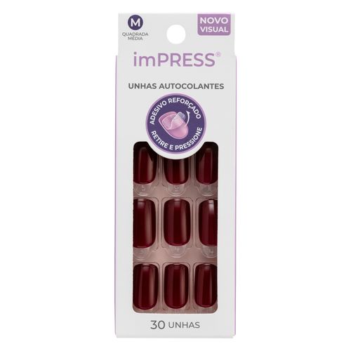 Unha Postiça Autocolante imPress curta Matchmaker - Kiss New York