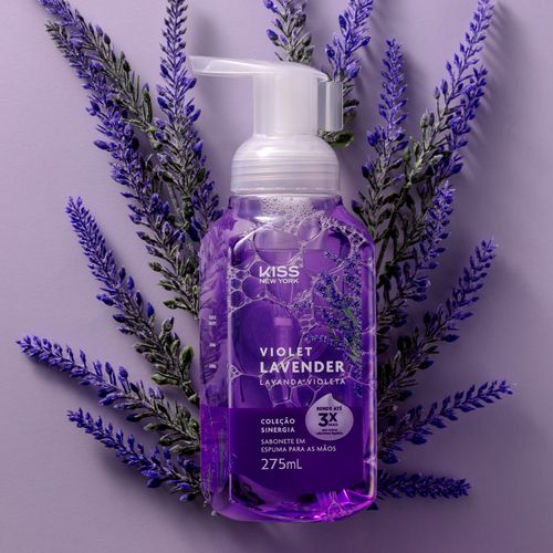 Sabonete em Espuma Coleção Sinergia Violet Lavender - Kiss New York